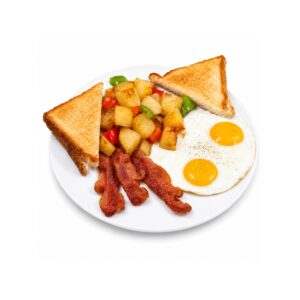 2 Eggs, Home Fries, Bacon And Toast