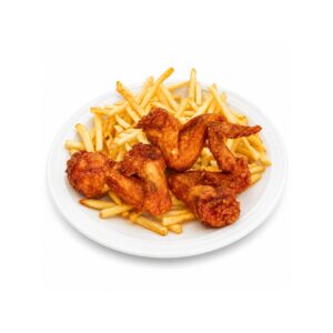 3 Chicken Wings + French Fries + Soda