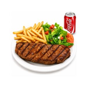 Lamb Chops + Salad + French Fries + Soda