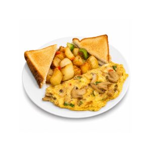 Mushroom Omelette, Home Fries & Toast