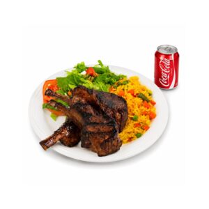 NY Sirloin Steak + Salad + Rice + Soda