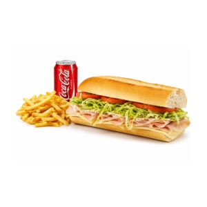 Turkey, Cheese, Lettuce & Tomato + Fries & Soda